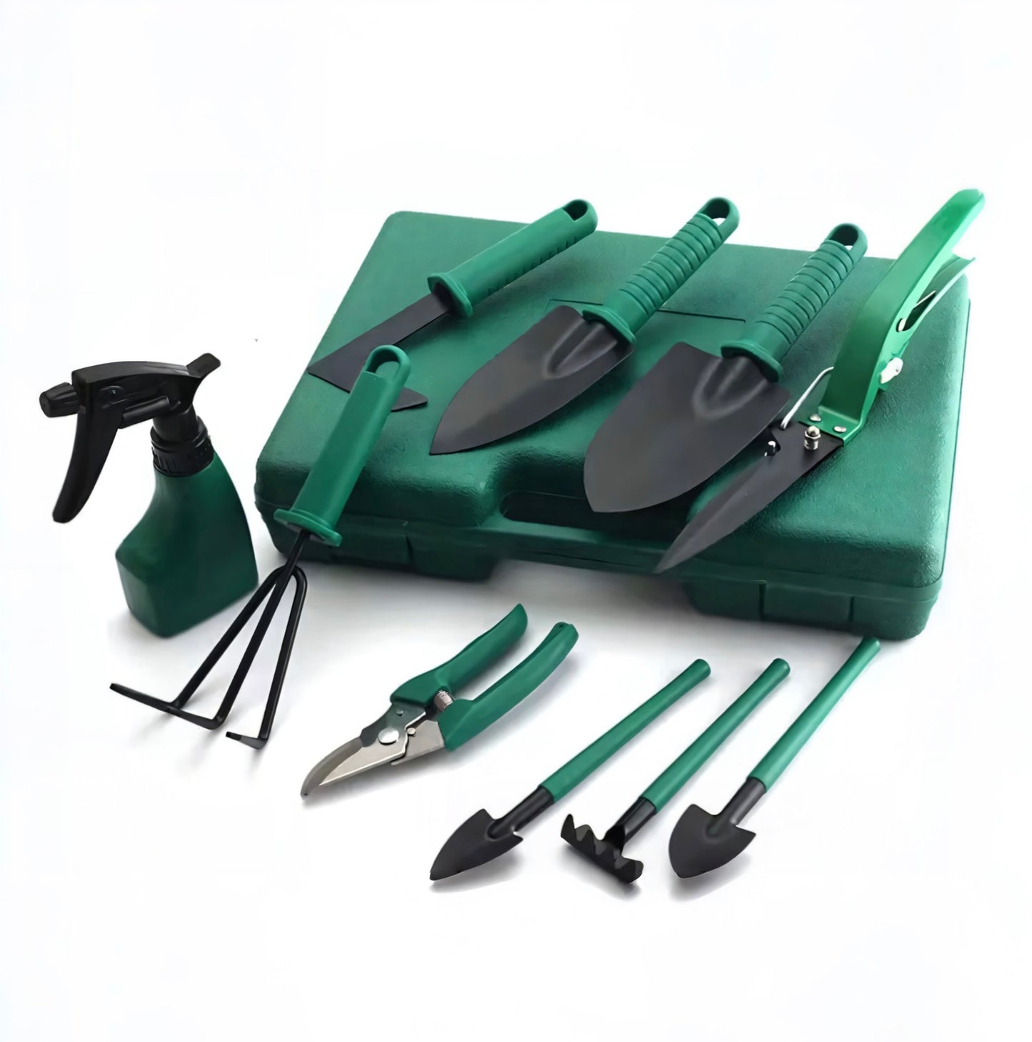 Premium 12-teiliges Gartenwerkzeug-Set mit Tragetasche – Profi Gartenschere, Handschaufel, Hacke, Unkrautstecher, Sprühflasche – Rostfrei, Ergonomisch, Ideal für Gartenarbeit, Balkon & Zimmerpflanzen