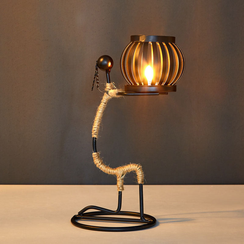 Nordischer Stil Kerzenhalter aus Eisen – Elegante Tischdekoration für Candlelight Dinner und Wohnaccessoires