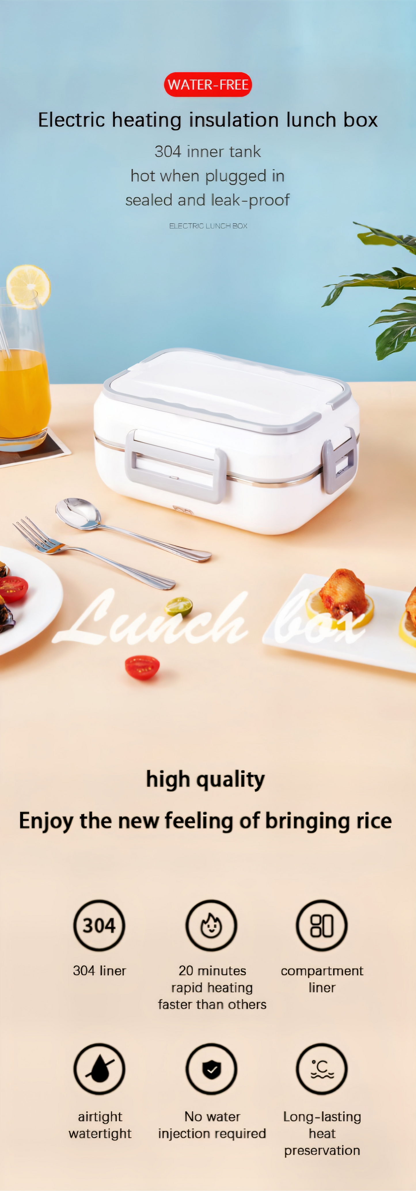 Premium 1,5L Elektrische Lunchbox | Hochwertiges Edelstahl-Kochgeschirr mit Heizfunktion & Thermotasche – Ideal für Auto, LKW & unterwegs