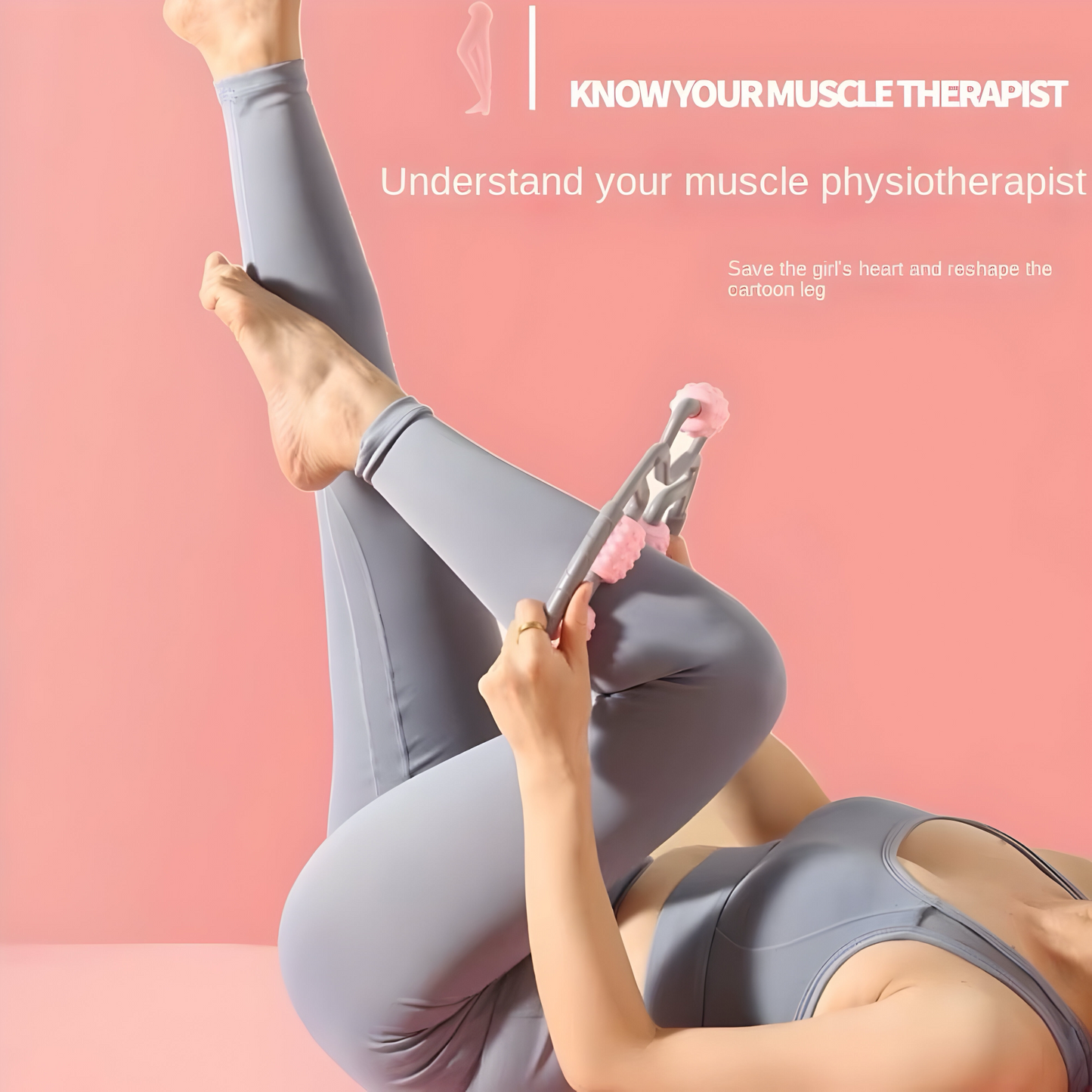 360° Muskelmassage Roller – Tiefengewebsmassage für Schmerzlinderung & Entspannung | Fördert die Durchblutung | Ideal für Nacken, Schultern, Arme & Beine | Ergonomisch & rutschfest