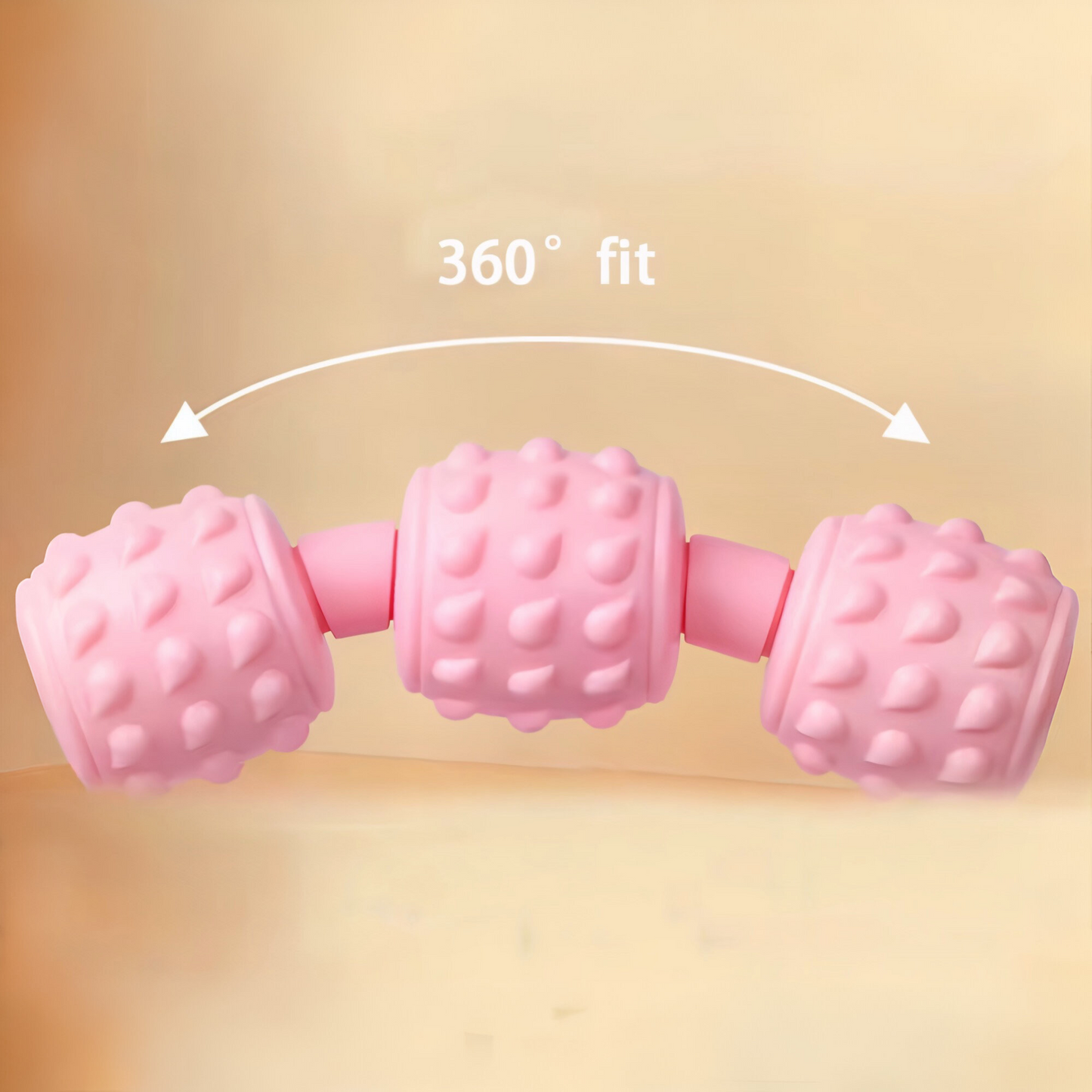 360° Muskelmassage Roller – Tiefengewebsmassage für Schmerzlinderung & Entspannung | Fördert die Durchblutung | Ideal für Nacken, Schultern, Arme & Beine | Ergonomisch & rutschfest