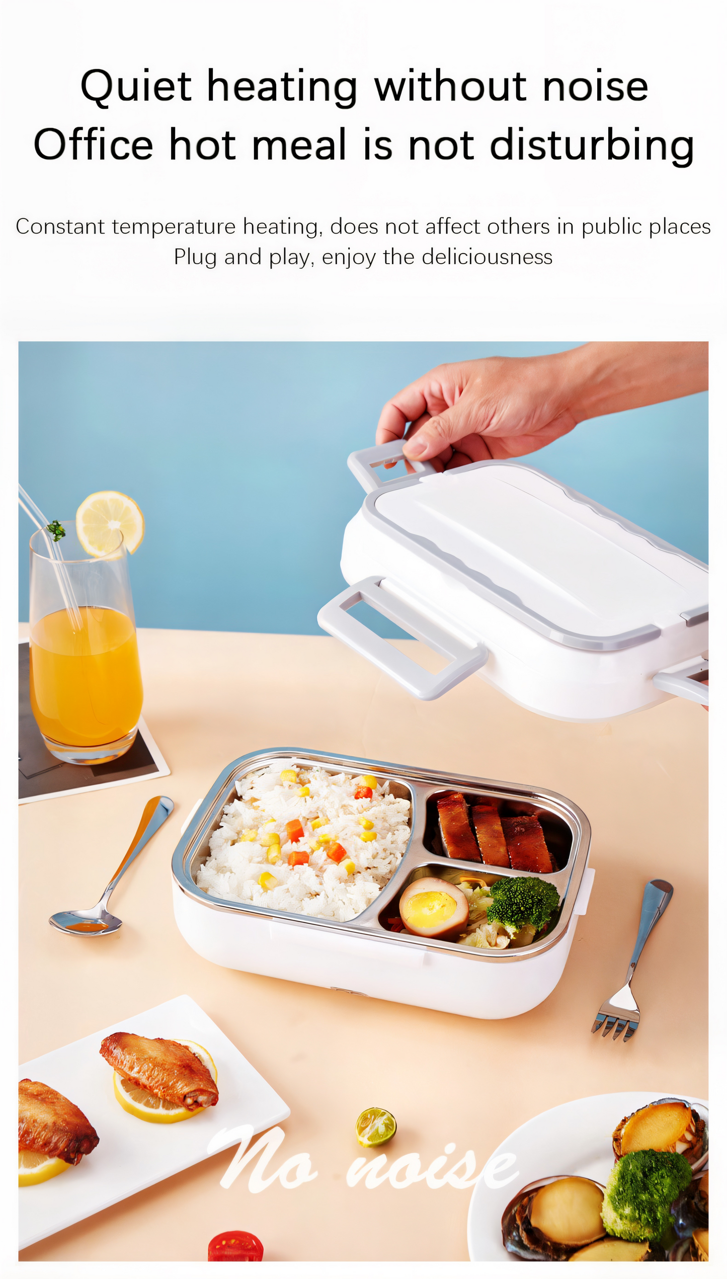 Premium 1,5L Elektrische Lunchbox | Hochwertiges Edelstahl-Kochgeschirr mit Heizfunktion & Thermotasche – Ideal für Auto, LKW & unterwegs