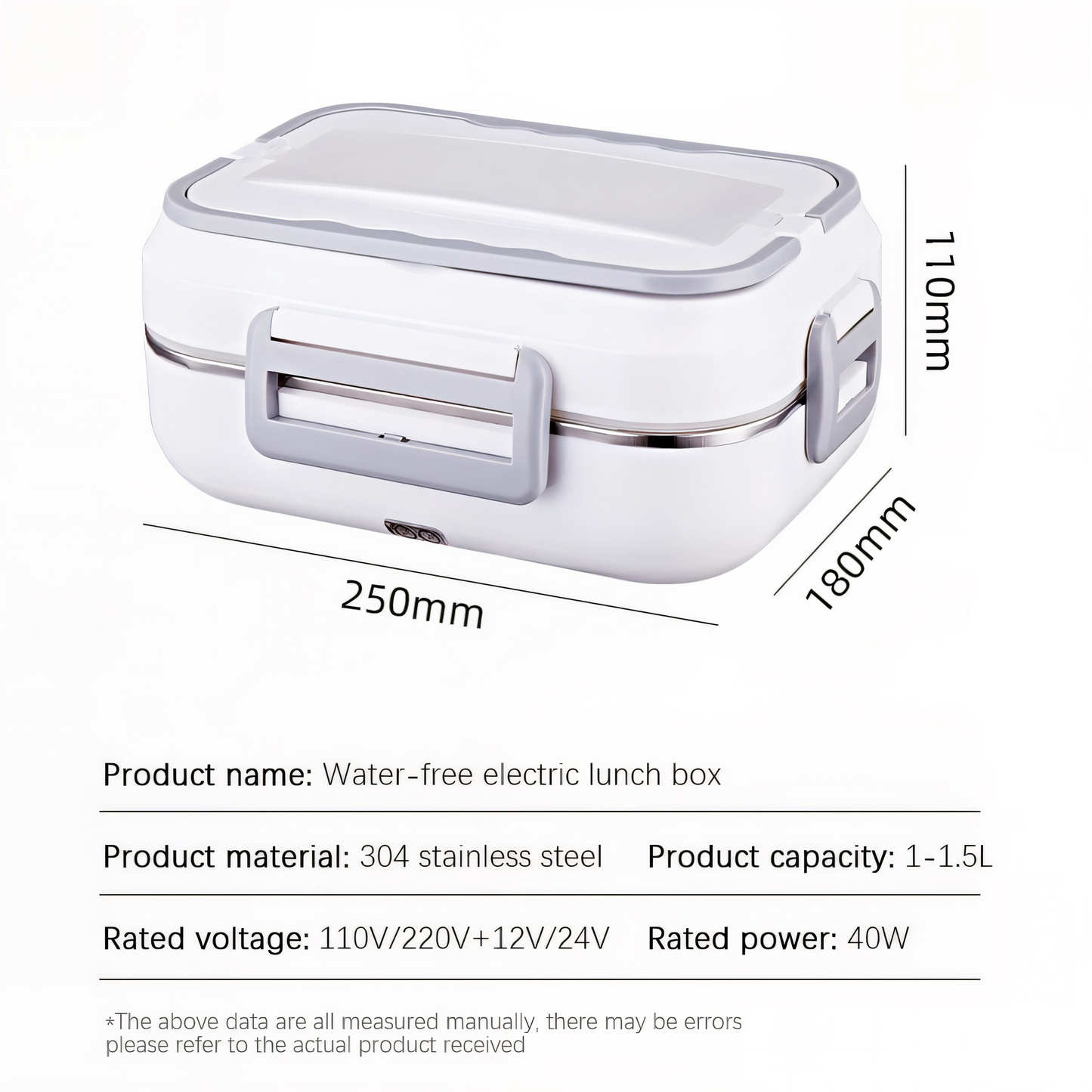 Premium 1,5L Elektrische Lunchbox | Hochwertiges Edelstahl-Kochgeschirr mit Heizfunktion & Thermotasche – Ideal für Auto, LKW & unterwegs