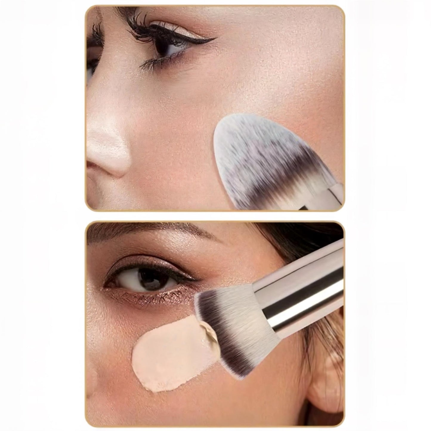 40-teiliges Premium Make-up-Pinsel- und Schwämmchen-Set – Weiche Beauty Blender, Kosmetik-Pinsel, Stirnband & Zubehör – Komplettes Make-up-Set für Gesicht & Augen, Perfekt für Anfänger & Profis