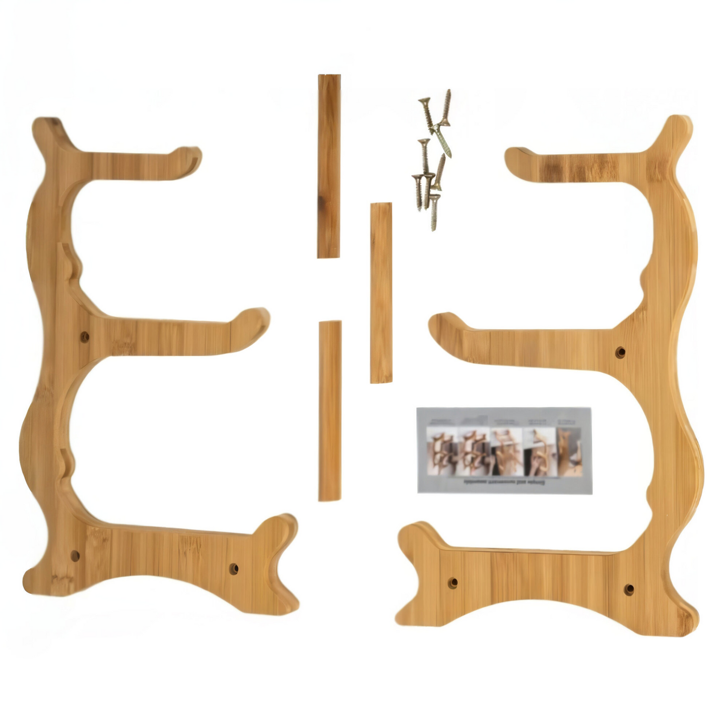 3-stöckige Bambus Etagere – Multifunktionaler Obstkorb & Servierständer mit abnehmbaren Schalen – Perfekt für Obst, Gemüse, Snacks, Nüsse & Gebäck – Stilvolle Aufbewahrung für Küche & Esstisch