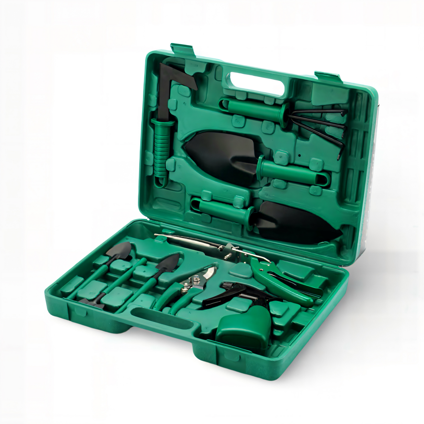 Premium 12-teiliges Gartenwerkzeug-Set mit Tragetasche – Profi Gartenschere, Handschaufel, Hacke, Unkrautstecher, Sprühflasche – Rostfrei, Ergonomisch, Ideal für Gartenarbeit, Balkon & Zimmerpflanzen