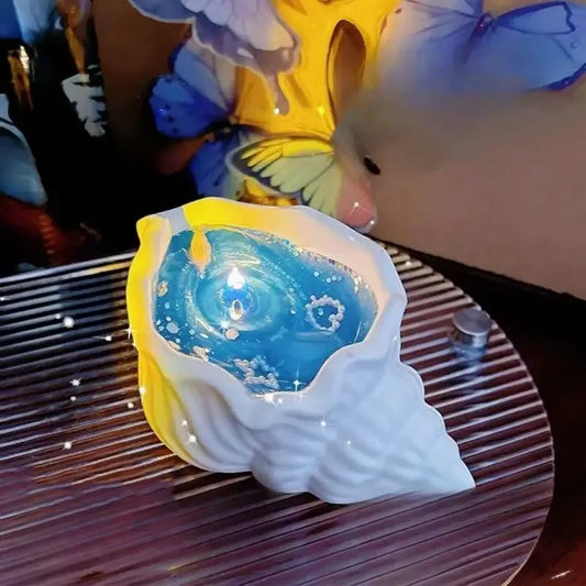 Kreative Sea Shell Aromatherapy Kerzen- Sternfisch- und Muschel-Design, Perfekt für Entspannung und Dekoration